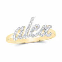  10K Yellow Gold Alex Diamond Ring 1/5 Cttw