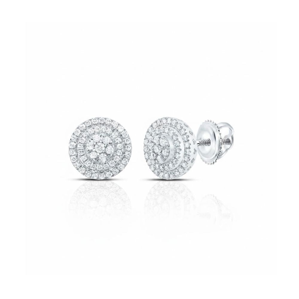 3/4CTW Natural Diamond Stud Earrings in 10k Gold