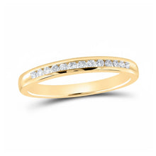  14k Gold Diamond Wedding Band