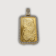  1 Ounce 24k Gold Suisse Bar Pendant