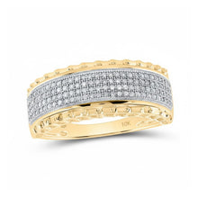  10K Yellow Gold Diamond Band Ring 1/3 Cttw