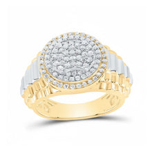  10K Yellow Gold Men’s Diamond Ring 7/8 CTW