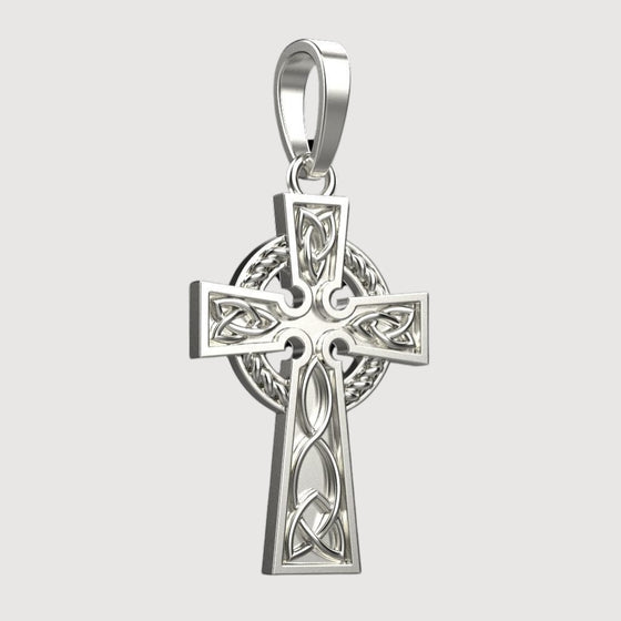 14k Gold Celtic Cross PendantCelebrate faith and heritage with the 14K Gold Celtic Cross Pendant. Features intricate knotwork detailing in radiant 14K gold for a meaningful and elegant look.