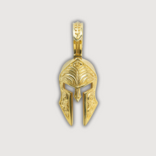  Spartan Helmet Pendant - 14k Solid Gold