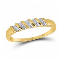 The 10k Yellow Gold Diamond Cluster Wedding Ring Set features sparkling diamonds in elegant yellow gold bands.
