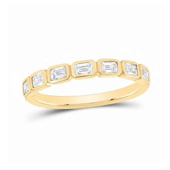 5/8CTW 14k Gold Octagon Diamond Fashion Band