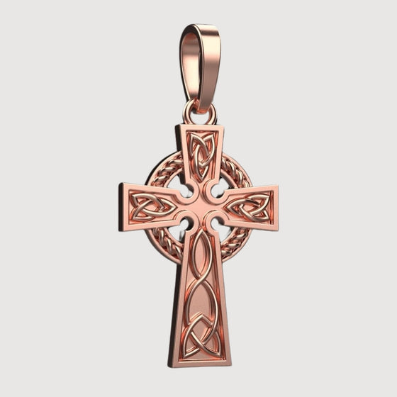 14k Gold Celtic Cross PendantCelebrate faith and heritage with the 14K Gold Celtic Cross Pendant. Features intricate knotwork detailing in radiant 14K gold for a meaningful and elegant look.