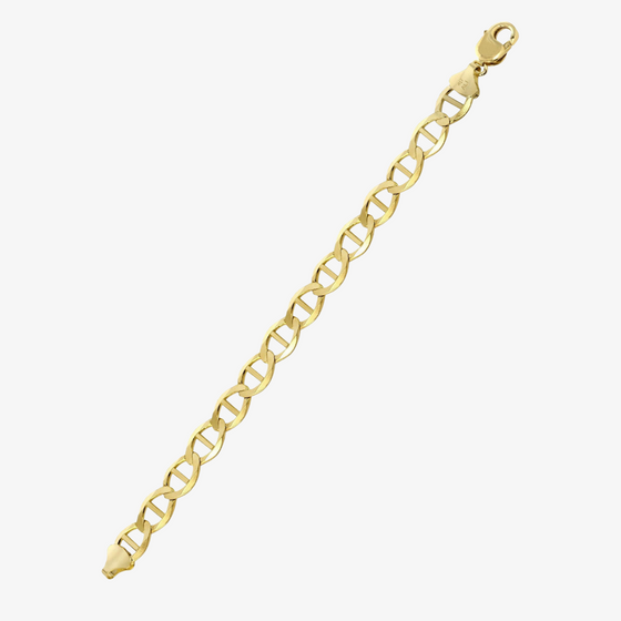 2.5mm - Mariner Bracelet - Solid Yellow Gold