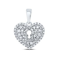 The 3/8 CTW Diamond Heart Pendant in 10K Gold features a sparkling diamond heart design, making this necklace a truly special piece of jewelry.