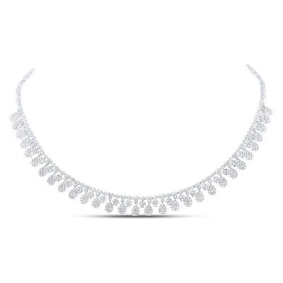 4-7/8CTW Diamond Prong Fashion Ladies Necklace 14K Gold