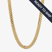  Ready to Ship: 7mm - 10mm Solid Gold Cuban Link Chain