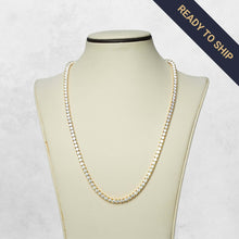  Moissanite Tennis Chain - 3.5MM Stunning 3.5MM moissanite tennis chain in 14k gold (yellow, white, rose). Available in 16"-22". Ready to ship! Experience brilliance and luxury today.