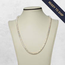  Lab Diamond Tennis Chain - 4MM Luxurious 4MM lab diamond tennis chain in 14k gold (yellow, white, rose). 16"-22" lengths. Ethically sourced, bold statement piece. Ready to ship!