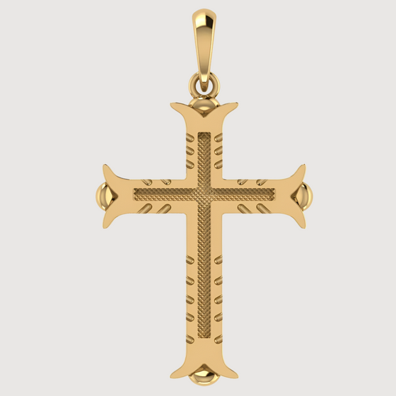 14k Gold Ornate Cross PendantCelebrate faith with the 14K Gold Ornate Cross Pendant. Features intricate detailing and a polished finish in radiant 14K gold for a timeless and elegant look.