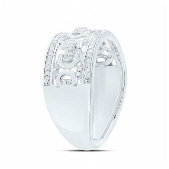 1/3 CT Natural Diamond Men’s Ring in Sterling Silver