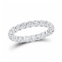  14k White Gold Diamond Eternity Ring 2 Cttw