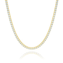  Shop 4mm Tennis Chain, expertly crafted 14k Solid Yellow Gold. Featuring 30.35ct Lab Diamonds and 20 inches in length. 