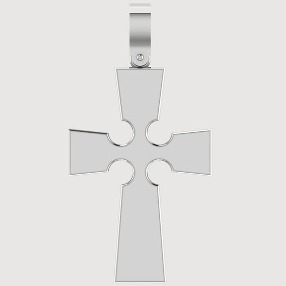 alt=" Make a statement with the 14K Gold Gothic Cross Pendant. Features intricate gothic-style detailing in radiant 14K gold for a bold and sophisticated look. "