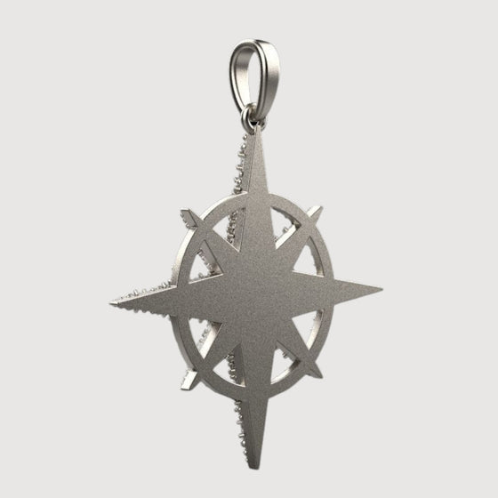 14k Gold Diamond Compass Star PendantEmbrace adventure with the 14K Gold Diamond Compass Star Pendant. Features a compass star motif in radiant 14K gold with sparkling diamond accents for timeless elegance.