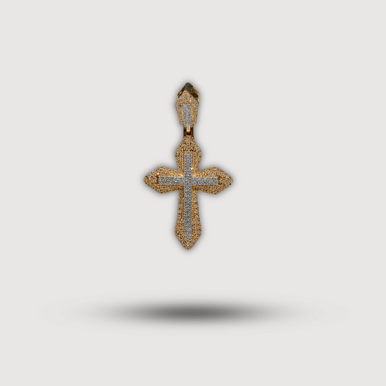 Small Diamond Cross- 14k gold