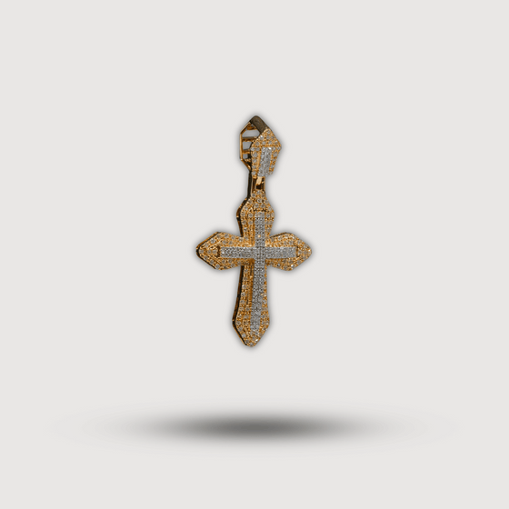 Small Diamond Cross- 14k gold