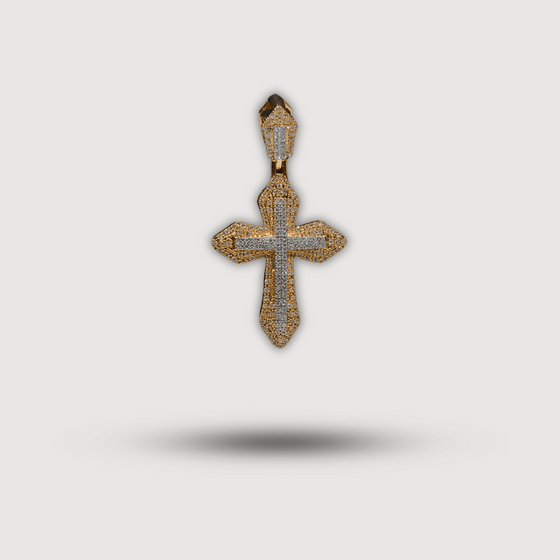 Small Diamond Cross- 14k gold