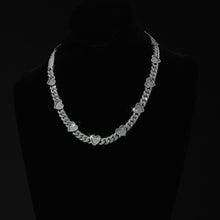  Diamond Heart chain - 15 CT Natural Diamond 10k 18"