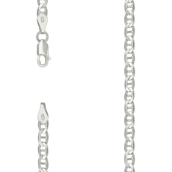 alt=" Discover GOLDZENN’s 6mm Silver Mariner Chain, crafted in 925 sterling silver for a nautical-inspired look. Durable, tarnish-resistant & ideal for versatile styling. "