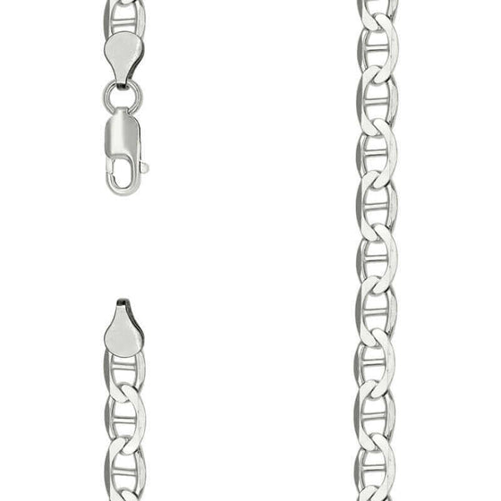 alt=" Discover GOLDZENN’s 8mm Silver Mariner Chain, crafted in 925 sterling silver for a nautical-inspired look. Durable, tarnish-resistant & ideal for versatile styling. "