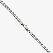  4.5mm- 6.5mm - Diamond Cut Franco Bracelet Solid White Gold