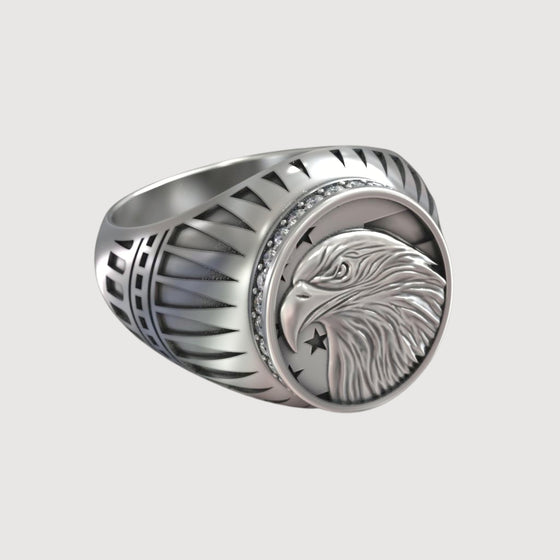 Bold Eagle Liberty Statue RingRings