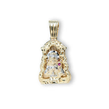  St. Barbara Pendant - 10k Solid Gold| GOLDZENN- Full detail of the pendant.