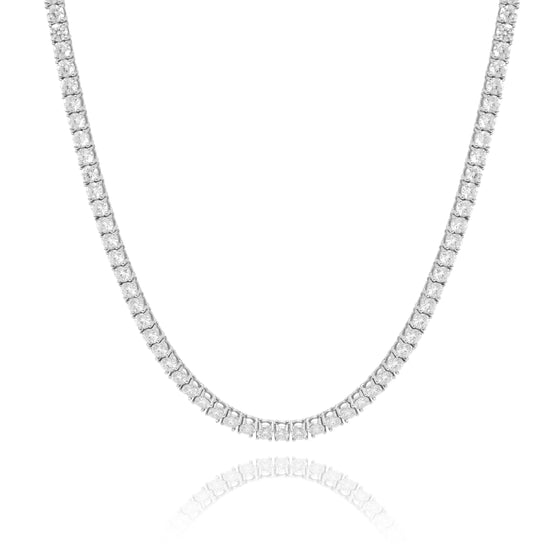 4.6 CT 2mm 18" Solid 14k  White Gold - Lab Diamonds Tennis Chain