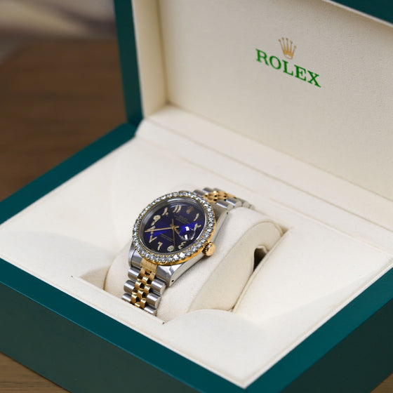 Rolex Datejust 36mm - 16233 - Arabic Blue Dial Jubilee Band