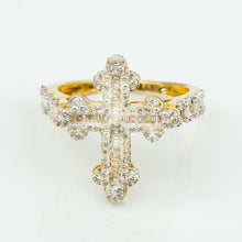  10k Pincky Natural Diamond Cross RingCelebrate faith with the 10K Pinky Natural Diamond Cross Ring. Crafted in 10K gold with sparkling diamonds, it’s a perfect blend of style and meaning.