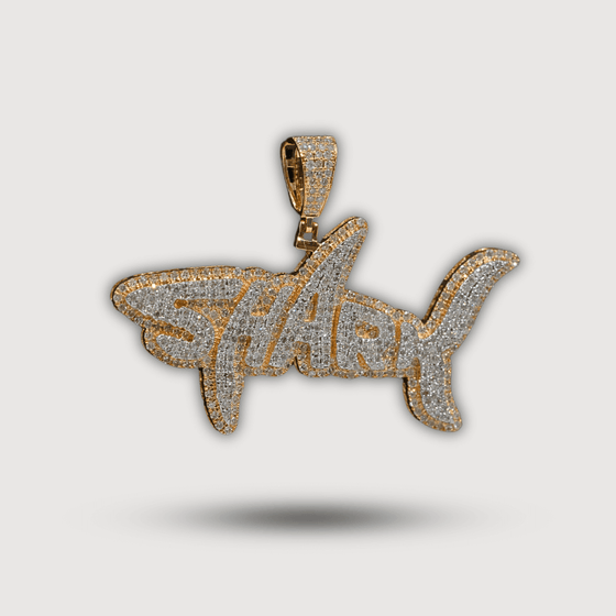 1.45 CTW Shark Diamond Pendant – 14K GoldMake a statement with our 1.45 CTW Shark Diamond Pendant, crafted in 14K gold and encrusted with stunning diamonds. Perfect for bold, luxury lovers.