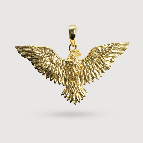 14k Yellow Gold Eagle Pendant