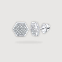  1/4CTW Fashion Diamond Micro-Pave Stud Earrings - 10K White Gold