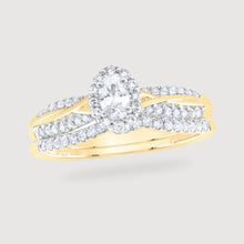  Brenda 0.50ctw Oval-Cut Engagement Ring - 10k Gold