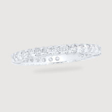  1CTW Round Diamond Eternity Bridal Wedding Engagement Anniversary Band- 14K White Gold