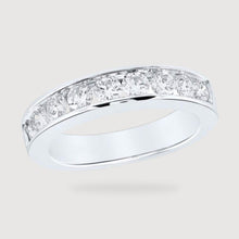  1.0CTW Wedding Channel Band in Round Cut Diamond - 14k Gold