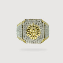  2.43 CTW Cluster Lion Diamond Ring – 14k Gold