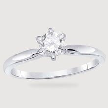  0.54CTW Bridal Ring in Round Diamond Solitaire Premium - 14k Gold