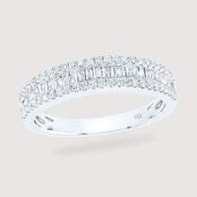  1/2CTW Round Diamond Anniversary Wedding Engagement Ring Band - 14K White  Gold