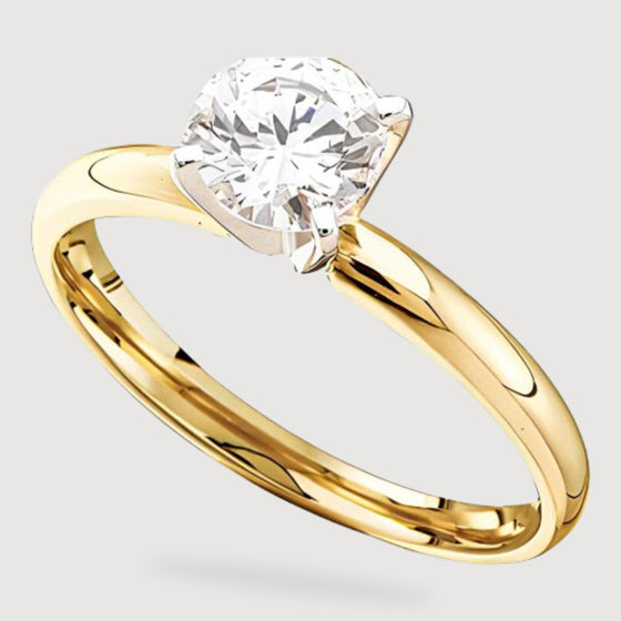 0.5CTW Round Diamond  Solitaire Supreme Bridal Ring - 14k Gold