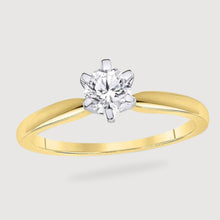  0.5CTW Solitaire Premium Round Diamond Wedding Ring - 14k Gold