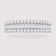  1CTW Baguette Diamond Anniversary Wedding Engagement Ring Band - 14K White  Gold