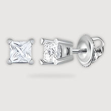  1/5CTW Princess Diamond Solitaire Stud Earrings - 14k White GoldDiscover versatile gold earrings with 1/5CTW diamonds, perfect for any occasion. Elevate your style with these timeless pieces.