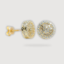  Moissanite Stud Earrings - 10k Yellow Gold