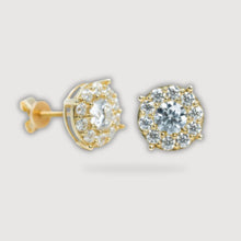  Main Gemstone Moissanite Stud - 10k Yellow Gold